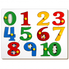 Number Picture Tray With Knob 